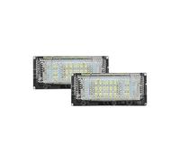 AutoStyle Set LED License Plate Lights compatible with BMW 3-Series E46 Sedan/Touring 1998-2005, Black