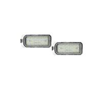 AUTO-STYLE Set LED License Plate Lights compatible with Ford/Jaguar various models, Transparent/Green