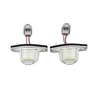 AUTO-STYLE Set LED License Plate Lights compatible with Honda various models, Black