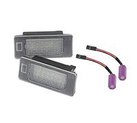 AUTO-STYLE DL SKN02 Set custom-fit LED license plate lights compatible with Skoda Octavia III/Fabia III/Kodiaq/Rapid/Superb III/Yeti, Transparent