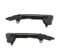 Set LED Side-Mirror Indicators compatible with Seat (Cupra) Ateca 2016- & Seat Tarraco 2019- - Smoke - incl. Dynamic Running Light, Black