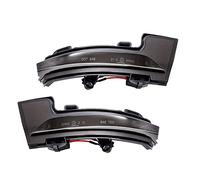 AutoStyle Set LED Side-Mirror Indicators compatible with Skoda Octavia III 2013-2020 & Volkswagen T-Roc 2017-2020 / T-Cross 2019- - Smoke - incl. Dynamic Running Light