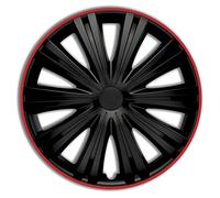 AUTO-STYLE Set wheel covers Giga R 16-inch black/red