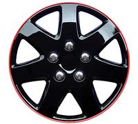 AutoStyle Set of 4 wheel covers Michigan 14-inch black/red rim