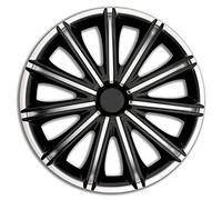 AutoStyle Set of 4 wheel covers Nero 15-inch silver/black