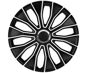AutoStyle Set of 4 wheel covers Voltec Pro 13-inch black/white