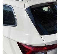 AutoStyle Set rear window side spoilers compatible with Skoda Karoq (NU7) 2017- (ABS Glossy Black)