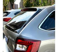 AutoStyle Set rear window side spoilers compatible with Skoda Octavia III Kombi 2013-2020 excl. RS (ABS Glossy Black)