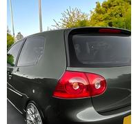 AutoStyle Set rear window side spoilers compatible with Volkswagen Golf V HB 2003-2008 (ABS Glossy Black)