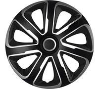 AutoStyle Set wheel covers Livorno15-inch silver/black carbon-look