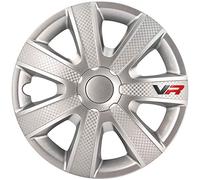 AUTO-STYLE Set wheel covers VR 14-inch silver/carbon-look/logo