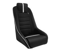 AutoStyle Sport seat 'Classic RS' - Black/Grey - Non-reclinable back-rest + Integrated head-rest - incl. slides