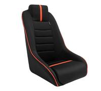 AutoStyle Sport seat 'Classic RS' - Black/Red - Non-reclinable back-rest + Integrated head-rest - incl. slides