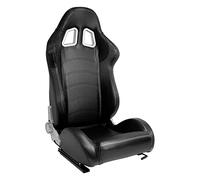 AutoStyle Sport seat 'DS' - Carbon-look Synthetic leather - Dual-side reclinable back-rest - incl. slides