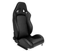 AutoStyle Sport seat 'LH' - Black Synthetic leather - Dual-side reclinable back-rest - incl. slides