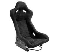 AutoStyle Sport seat 'LV' - Black - Non-reclinable fibreglass back-rest - incl. slides