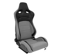 AutoStyle Sport seat 'MS' - Black/Grey - Dual-side reclinable back-rest - incl. slides