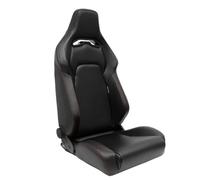 AutoStyle Sport seat 'VGR' - Black Synthetic leather + Red stitching - Dual-side reclinable back-rest - incl. slides