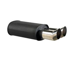 AutoStyle Steel Universal sport exhaust - 2x76mm DTM - 63,5mm connection