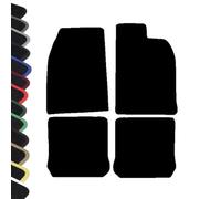 AUTOSTYLE Tailored Black Carpet Car Mats to fit - VW Beetle Classic 1950-2003 with DARK GREY BINDING