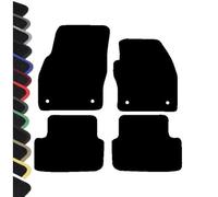 AUTOSTYLE Tailored Black Velour Carpet Car Mats to fit - Audi A1 from 2018 onwards with YELLOW BINDING