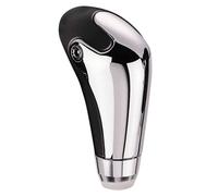 AutoStyle Universal gear knob M-1 - Chrome/Black leather