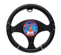 AutoStyle Universal steering wheel cover - Black/Chrome