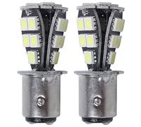 AutoSwan 2X 1157 P21W BAY15D 5050 18 SMD LED Tail Brake Stop Light Bulb White
