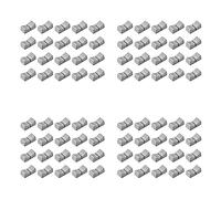 AutoSwan 80Pcs 24mmx11mmx10mm Console Mixer Slider Fader Knobs Replacement for Potentiometer Gray Knob Black Mark