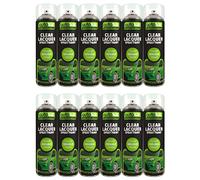 AutoTek Clear Lacquer Multi-Purpose Aerosol Spay Paint 500ml x12