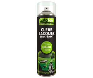 Autotek Clear Lacquer Spray Paint 500ml 500ml Clear