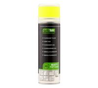 Autotek Extra Bright Fluorescent Yellow Spray Paint 300ml - High Visibility Matt Aerosol Paint, Fast Drying, Neon Finish for Safety Signs, Bikes, Skips, Warning Markings & Equipment