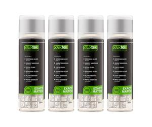 Autotek Exact Match Aerosol Spray Paint Vauxhall Sovereign Silver 300ml x4
