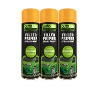 AutoTek Filler Primer Multi-Purpose Aerosol Spay Paint 500ml x3