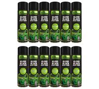 AutoTek Gloss Black Multi-Purpose Multi-Purpose Aerosol Spay Paint 500mlx12