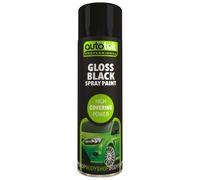 Autotek Gloss Black Spray Paint 500ml 500ml Black