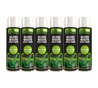 AutoTek Gloss White Muiti-Purpose Aerosol Spay Paint 500mlx6