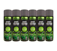 AutoTek Grey Primer Multi-Purpose Aerosol Spay Paint 500ml x6