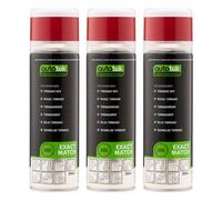 Autotek High Coverage Aerosol Spray Paint Volkswagen Tornado Red 300ml x3