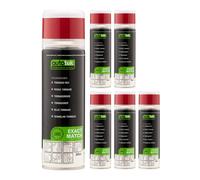 Autotek High Coverage Aerosol Spray Paint Volkswagen Tornado Red 300ml x6