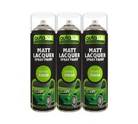 Autotek Matt Lacquer Multi-Purpose Aerosol Spay Paint 500ml x3