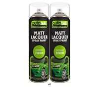Autotek Matt Lacquer Spray Paint - 2x 500ml