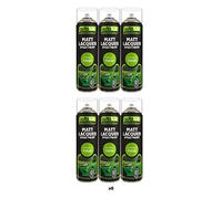 Autotek Matt Lacquer Spray Paint - 6x 500ml