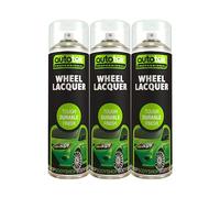 Autotek Matt Wheel Lacquer Durable Finish Aerosol Spay Paint 500ml x3