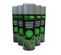 Autotek Professional Tough Durable Finish Spray Paint, Silver Wheel Paint, 500 ml