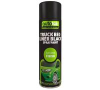 Autotek Professional Textured Finish Spray Paint, Truck Bed Liner Black, 500 ml