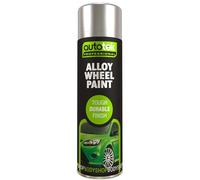 Autotek Professional Tough Durable Finish Spray Paint, Alloy Wheel Paint, 500 ml, Grey