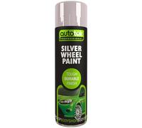 Autotek Professional Tough Durable Finish Spray Paint, Silver Wheel Paint, 500 ml