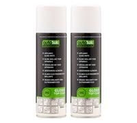 Autotek Quick Dry High Coverage Aerosol Spray Paint Appliance White 300ml x2