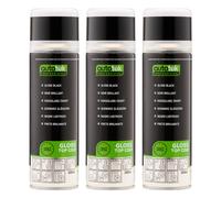 Autotek Quick Dry High Coverage Aerosol Spray Paint Gloss Black 300ml